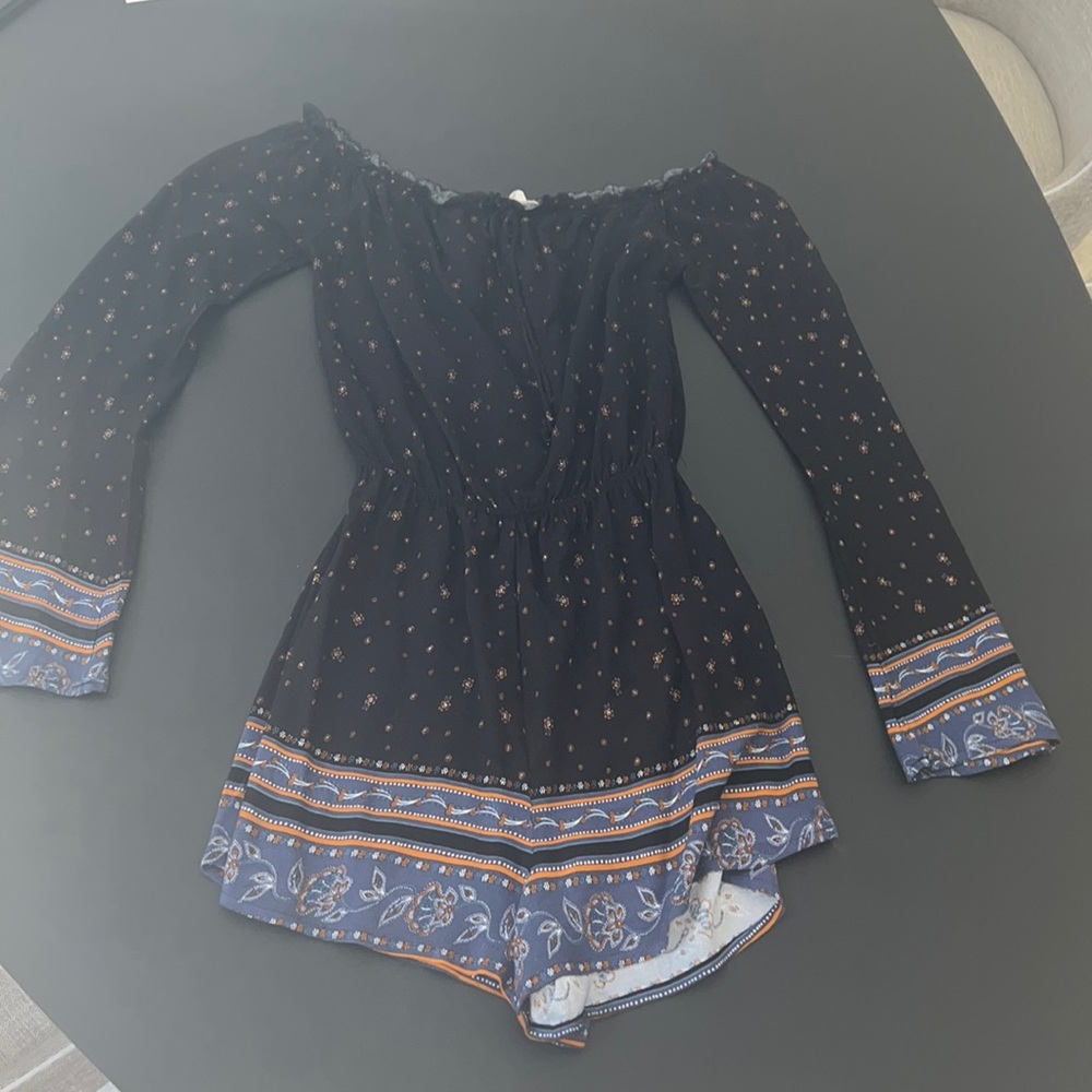 la hearts strapless romper